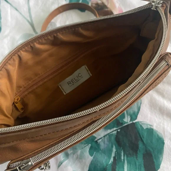 Relic Tan Crossbody Bag with Silver Accents - Picture 3 of 3